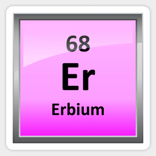 Erbium Periodic Table Element Symbol Sticker